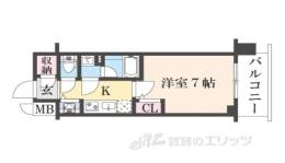 ベラジオ雅び京都七条ウエスト２間取り図面