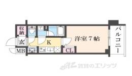 ベラジオ雅び京都七条ウエスト２間取り図面