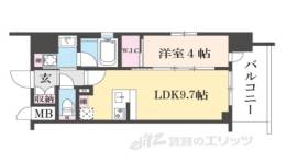 ベラジオ雅び京都七条ウエスト２間取り図面
