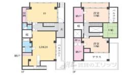 西川町　住宅付事務所・店舗間取り図面