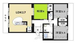 ファインスクエア１間取り図面