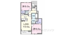 クラール倉治C間取り図面