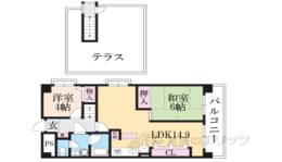 ルミエール西京極間取り図面