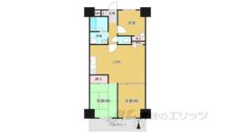 ライオンズマンション学園前間取り図面