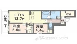 シャーメゾン上松屋町間取り図面