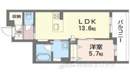 シャーメゾン上松屋町間取り図面