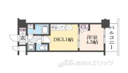CRESTTAPP京都太秦天神川DEX２間取り図面
