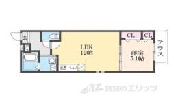 フジパレス忍ケ丘３番館間取り図面