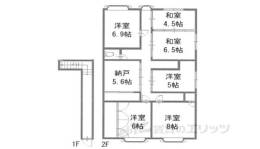 久度４丁目１－８貸店舗間取り図面