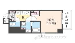 セオリー五条天神川間取り図面