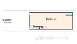 湖南市水戸町貸テナント２間取り図面