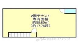 湖南市水戸町貸テナント２間取り図面