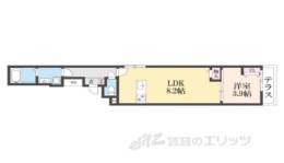 アドバンスコート四条堀川２間取り図面