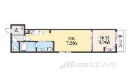 アドバンスコート四条堀川２間取り図面