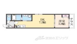 アドバンスコート四条堀川２間取り図面