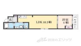 アドバンスコート四条堀川２間取り図面