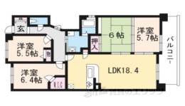 パデシオン山科夢ヶ丘間取り図面