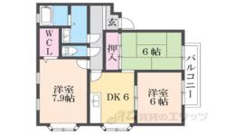 キアラ富松　Ａ棟間取り図面