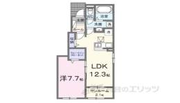 プロムナード東近江１・２間取り図面
