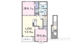 プロムナード東近江１・２間取り図面