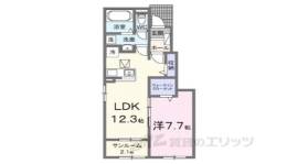 プロムナード東近江１・２間取り図面