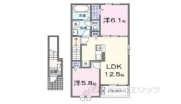 プロムナード東近江１・２間取り図面