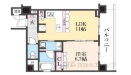 リーガル京都御所西５間取り図面
