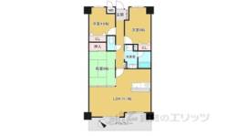 ライオンズマンション奈良帝塚山間取り図面