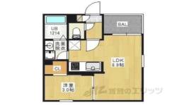 REGALEST-KLC川西２間取り図面