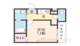 フジパレス鴻池新田駅東間取り図面