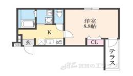 フジパレス鴻池新田駅東間取り図面