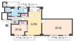 VIEWTERRACE売布１間取り図面