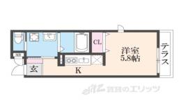 仮）アヴェルーチェ三条堀川間取り図面