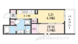 仮）アヴェルーチェ三条堀川間取り図面