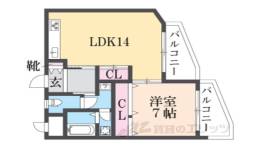 アーク八戸ノ里間取り図面