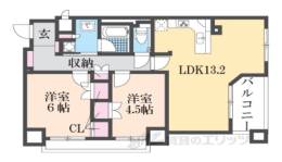 イーグルコート　ラ・ヴァン御池間取り図面