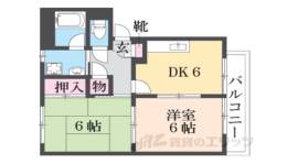 Ｋハイツ南彦根Ａ間取り図面