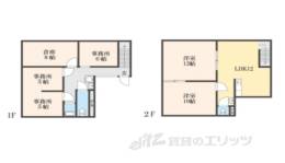 寺戸町西野辺13-27店舗付き住宅間取り図面