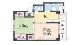 ビレッジハウス招提２号棟間取り図面
