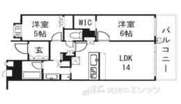 グラン・ブルー御池高倉間取り図面
