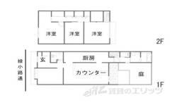 綾小路新町京町家店舗間取り図面