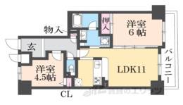 レジオン四条堀川間取り図面
