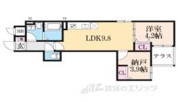 Ｄ　ｐｏｒｔａ　ｇａｒｂｏ間取り図面