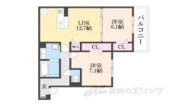 仮称)D-ROOM上京区米屋町ハイツ間取り図面