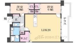 パデシオン新烏丸十条間取り図面