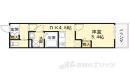 クレアール塚口１間取り図面