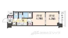 エステムコート京都千雅邸間取り図面