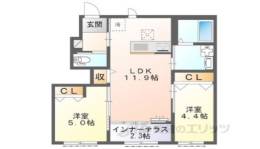 ＣｏｌｚａＴｅｒｒａｃｅ神楽間取り図面