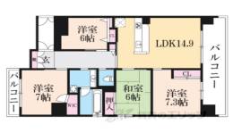 パデシオン京都駅前２番館間取り図面
