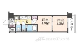 エステムコート京都千雅邸間取り図面